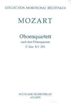 Mozart, Wolfgang Amadeus: Quartett C-Dur KV285 für Oboe, Violine, Viola und Violoncello, Partitur und Stimmen 