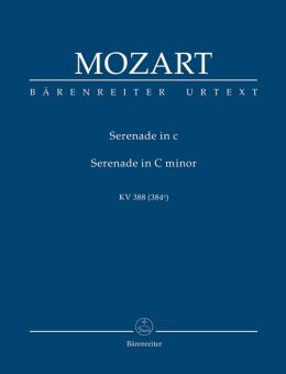 Mozart, Wolfgang Amadeus: Serenade c-Moll KV388 für 2 Oboen, 2 Klarinetten, 2 Hörner, 2 Fagotte, Partitur 
