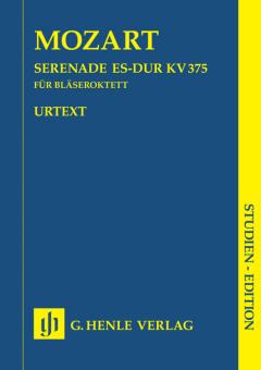 Mozart, Wolfgang Amadeus: Serenade Es-Dur KV375 für 2 Oboen, 2 Klarinetten, 2 Hörner (Es) und 2 Fagotte, Studienpartitur 