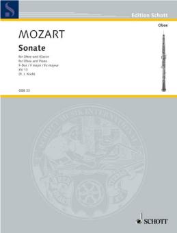 Mozart, Wolfgang Amadeus: Sonate F-Dur KV 13 für Oboe und Klavier 