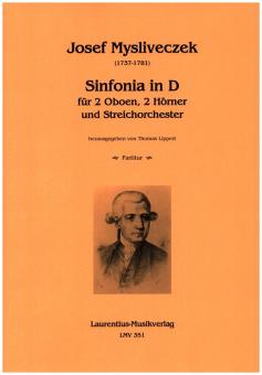 Mysliveczek, Josef: Sinfonia in D für 2 Oboen, 2 Hörner und Streichorchester, Partitur 