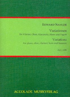 Naylor, Edward Woodall: Variationen für Oboe, Klarinette, Horn, Fagott und Klavier, Stimmen 
