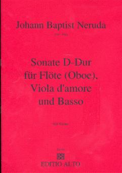Neruda, Johann Baptist Georg: Sonate D-Dur für Flöte (Oboe), Viola d'amore und Bc 
