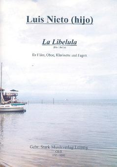 Nieto, Luis (Sohn): La libelula für Flöte, Oboe, Klarinette und Fagott, Partitur und Stimmen 