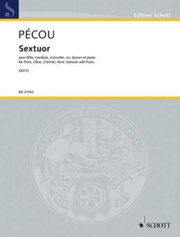 Pécou, Thierry: ED21543 Sextett für Flöte, Oboe, Klarinette, Fagott, Horn und Klavier, Partitur und Stimmen 