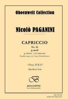Paganini, Nicolò: Capriccio g-Moll Nr.16 für Oboe solo 