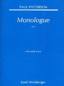 Patterson, Paul: Monologue op.36 für Oboe solo 