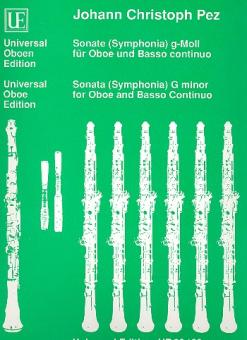 Pez, Johann Christoph: Sonate g-Moll für Oboe und Bc (Klavier) 