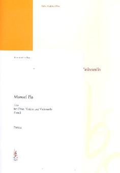 Pla, Manuel: Trio für Oboe, Violine und Violoncello, Studienpartitur 