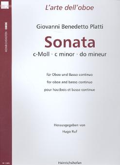 Platti, Giovanni Benedetto: Sonate c-Moll für Oboe und Bc 