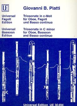 Platti, Giovanni Benedetto: Triosonate c-Moll für Oboe, Fagott und Bc 