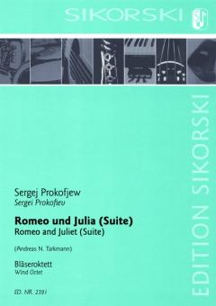 Prokofieff, Serge: Romeo und Julia für Oboe, Englischhorn, 2 Klarinetten, 2 Hörner und 2 Fagotte, Partitur und Stimmen 