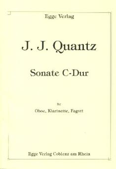 Quantz, Johann Joachim: Sonate C-Dur für Oboe, Klarinette und Fagott Partitur+Stimmen 