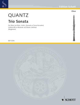 Quantz, Johann Joachim: Trio Sonata G major for oboe, cello and bc 