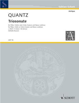 Quantz, Johann Joachim: Triosonate c-Moll für Flöte, Violine oder Viola d'amore (auch Flöten, Oboe, 2 Flöten, 2 , Stimmensatz 