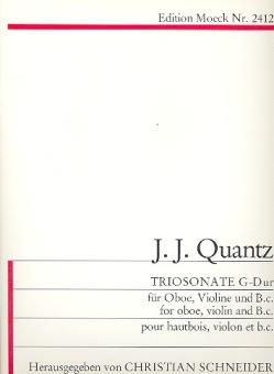 Quantz, Johann Joachim: Triosonate G-Dur für Oboe, Violine und Bc 