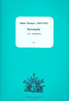 Röntgen, Julius: Serenade for flute, oboe, clarinet, horn and bassoon, score and parts 
