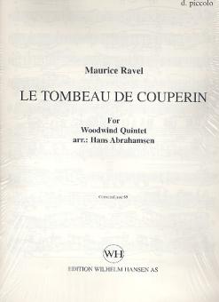 Ravel, Maurice: Le tombeau de Couperin für Flöte, Oboe, Klarinette, Horn und Fagott, Stimmen,  Archiv-Kopie 