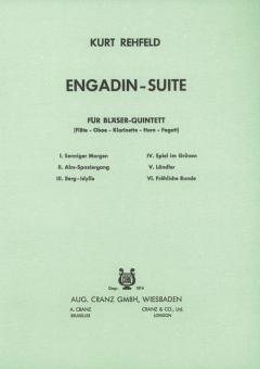 Rehfeld, Kurt: Engadin-Suite für Flöte, Oboe, Klarinette, für Horn und Fagott, Partitur und Stimmen 