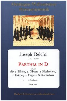 Reicha, Joseph: Parthia in D (497) für 2 Flöten, 2 Oboen, 2 Klarinetten, 2 Hörner, 2 Fagotte & Kontrabass, Partitur und Stimmen 