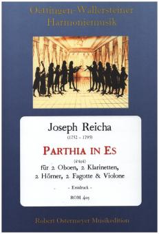 Reicha, Joseph: Parthia in Es (494) für 2 Oboen, 2 Klarinetten, 2 Hörner, 2 Fagotte und Violone, Partitur und Stimmen 