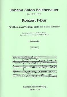 Reichenauer, Johann Anton: Konzert F-Dur für Oboe, 2 Violinen, Viola und Bc, Stimmen 