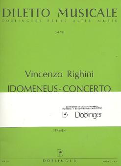 Righini, Vincenzo: Idomeneus-Concerto für Oboe und Streicher, Stimmenset (Harmonie und 4-3-2-2-1) 