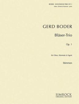 Roder, Gerd: Trio op.1 für Oboe, Klarinette und Fagott, Stimmen 