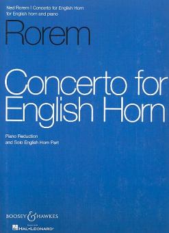 Rorem, Ned: Concerto for English Horn and Orchestra for english horn and piano 