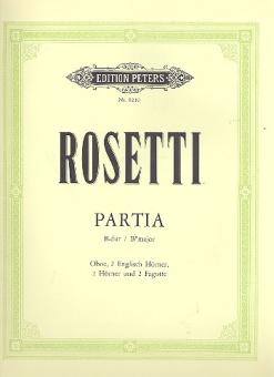 Rosetti, Antonio (Franz Anton Rössler): Partia B-Dur für Oboe, 2 Englischhörner, 2 Hörner und, 2 Fagotte,    Partitur und Stimmen 