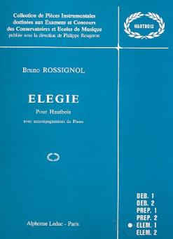Rossignol, Bruno: Élégie pour hautbois et piano  