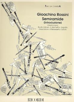 Rossini, Gioacchino: Semiramide introduzione per flauto (oboe), 2 clarinetti e fagotto, parti 