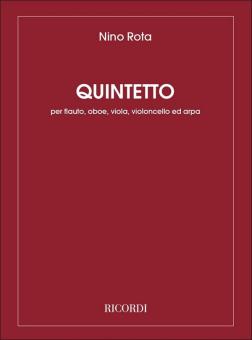 Rota, Nino: Quintetto per flauto, oboe, viola violoncello e arpa, Stimmen 