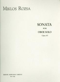 Rozsa, Miklos: Sonate op.43 für Oboe 