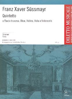 Süßmayr, Franz Xaver: Quintett D-Dur für Flöte, Oboe, Violine, Viola und Violoncello, Stimmen 
