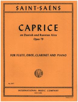 Saint-Saëns, Camille: Caprice on Danish and Russian Airs op.79 for flute, oboe, clarinet and piano, parts 