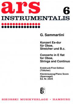 Sammartini, Giuseppe: Konzert Es-Dur für Oboe, Streicher und Bc für Oboe und Klavier 