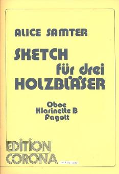 Samter, Alice: Sketch für drei Holzbläser für Oboe, Klarinette und Fagott, Partitur und Stimmen 
