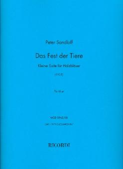 Sandloff, Peter: Das Fest der Tiere für große Flöte, Oboe, Klarinette und Fagott, Partitur 