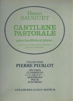 Sauguet, Henri: Cantilene pastorale pour hautbois et piano 