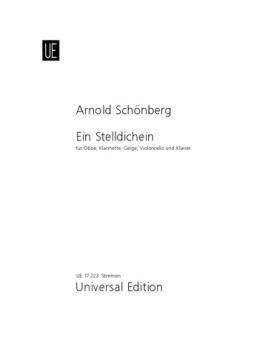 Schönberg, Arnold: Ein Stelldichein für Violine, Oboe, Klarinette, Violoncello und Klavier, Stimmen 