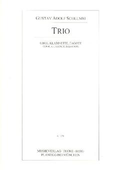 Schlemm, Gustav Adolf: Trio für Oboe, Klarinette und Fagott, Partitur und Stimmen 