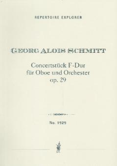 Schmitt, Georg Alois: Konzertstück F-Dur op.29 für Oboe und Orchester, Studienpartitur 
