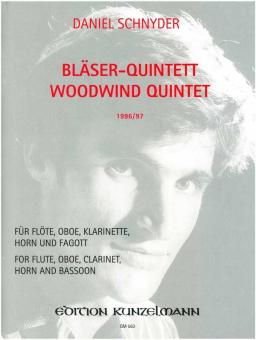 Schnyder, Daniel: Bläserquintett für Flöte, Oboe,Klarinette, Horn und Fagott, Partitur und Stimmen 