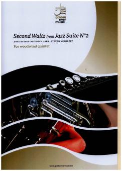 Schostakowitsch, Dimitri: Second Waltz from Jazz Suite no.2 for flute, oboe, clarinet, horn and bassoon, score and parts 