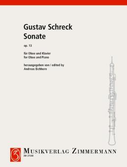 Schreck, Gustav: Sonate op.13  für Oboe und Klavier 