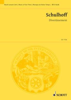 Schulhoff, Erwin: Divertissement WV 87 für Oboe, Klarinette und Fagott, Partitur 