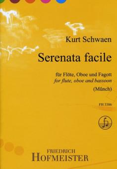 Schwaen, Kurt: Serenata facile für Flöte, Oboe und Fagott Partitur und Stimmen 