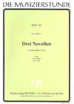 Shekov, Ivan: 3 Novellen für Flöte, Oboe (Flöte) und Klarinette, Partitur und Stimmen 