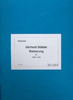 Stäbler, Gerhard: Radierung für Oboe  